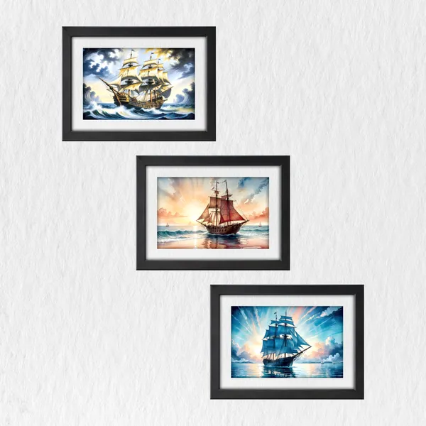 Vintage_Ship_&_Ocean_Wall_Painting_(Set_of_3)