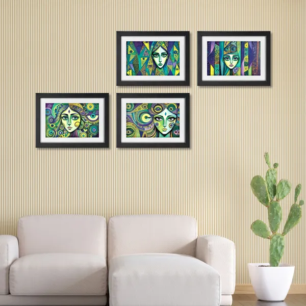 Modern_Art_Wall_Décor_Framed_Painting_(Set_of_4)
