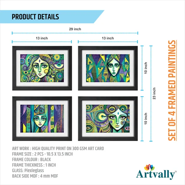 Modern_Art_Wall_Décor_Framed_Painting_(Set_of_4)