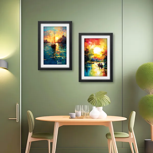 Golden_Sunset_Reflections_Landscape_Paintings_(Set_of_2)