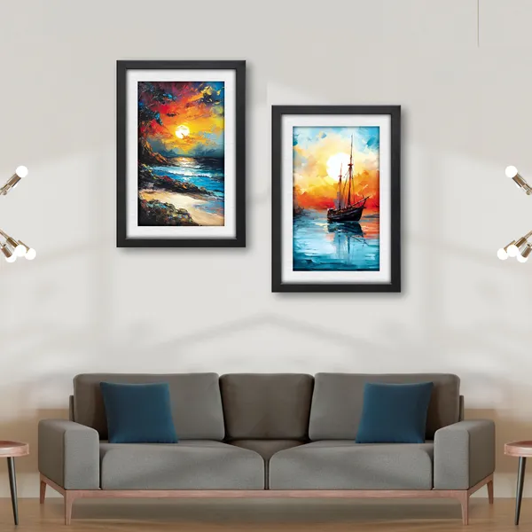 Golden_Reflections_Landscape_Paintings_(Set_of_2)