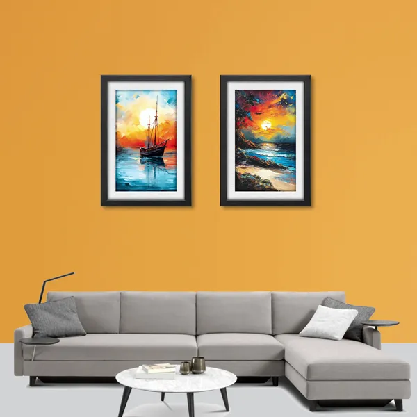 Golden_Reflections_Landscape_Paintings_(Set_of_2)