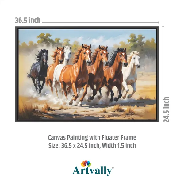 Majestic_Running_Seven_Horses_Canvas_Painting