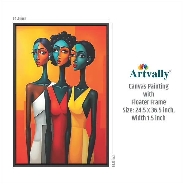 African_Women_Abstract_Canvas_Wall_Art