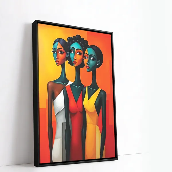 African_Women_Abstract_Canvas_Wall_Art