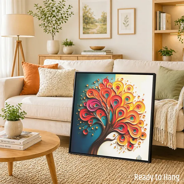 Peacock_Tree_of_Life_Abstract_Canvas_Wall_Painting