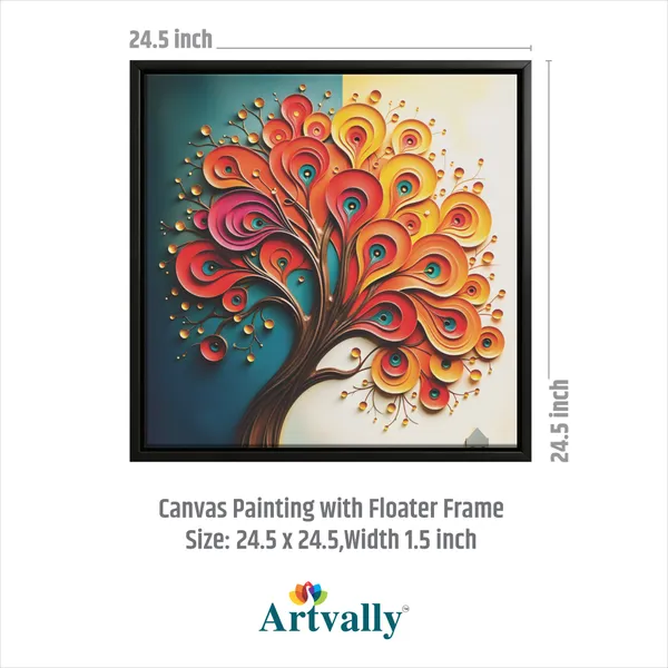 Peacock_Tree_of_Life_Abstract_Canvas_Wall_Painting