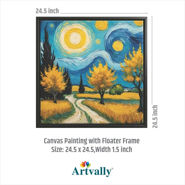 Golden_Fields_&_Blue_Sky_Canvas_Painting_for_Home_Decor