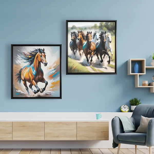 Wild_Horses_Contemporary_Canvas_Wall_Art