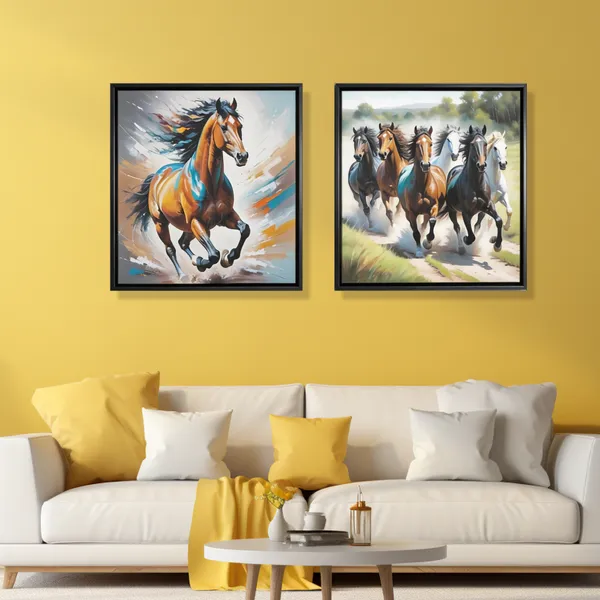 Wild_Horses_Contemporary_Canvas_Wall_Art