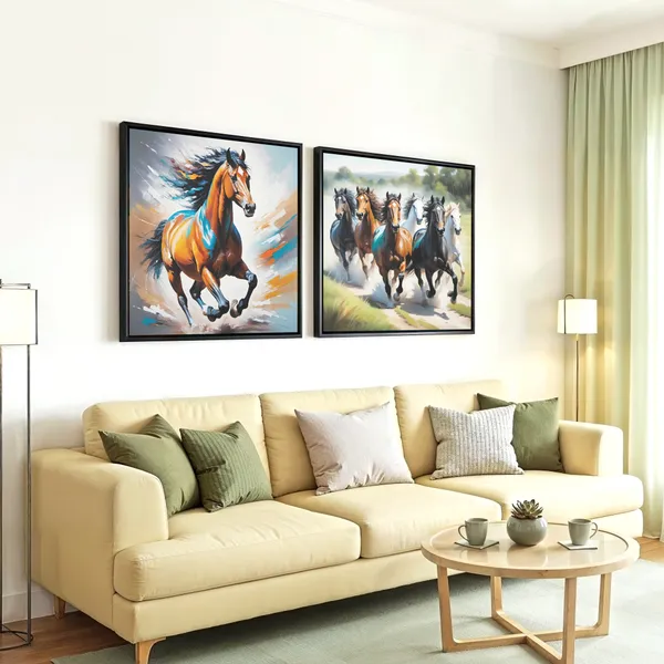 Wild_Horses_Contemporary_Canvas_Wall_Art