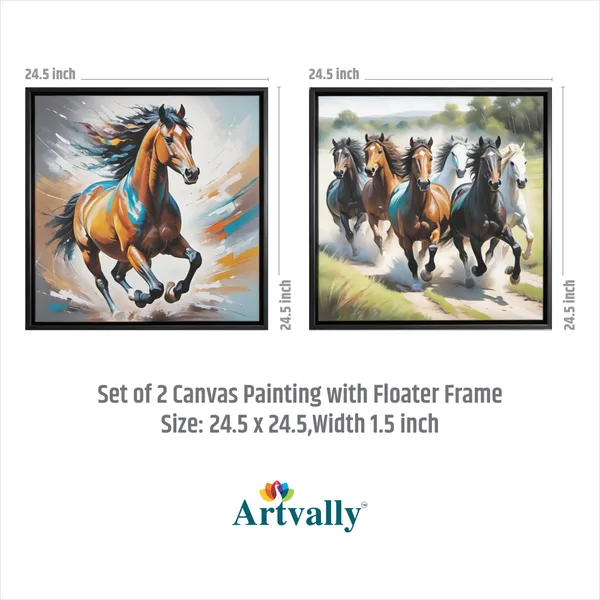 Wild_Horses_Contemporary_Canvas_Wall_Art
