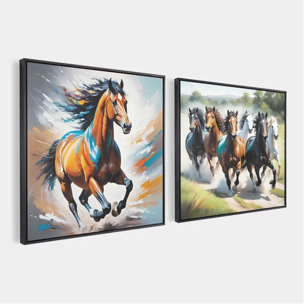 Wild_Horses_Contemporary_Canvas_Wall_Art