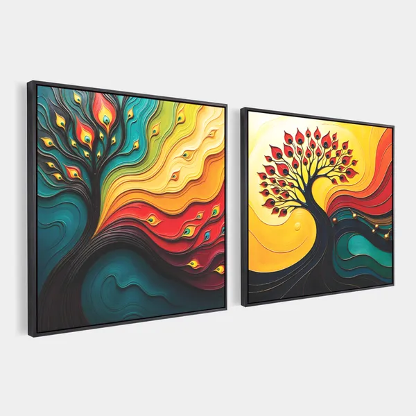 Abstract_Peacock_Tree_of_Life_Canvas_Wall_Art_Set_of_2