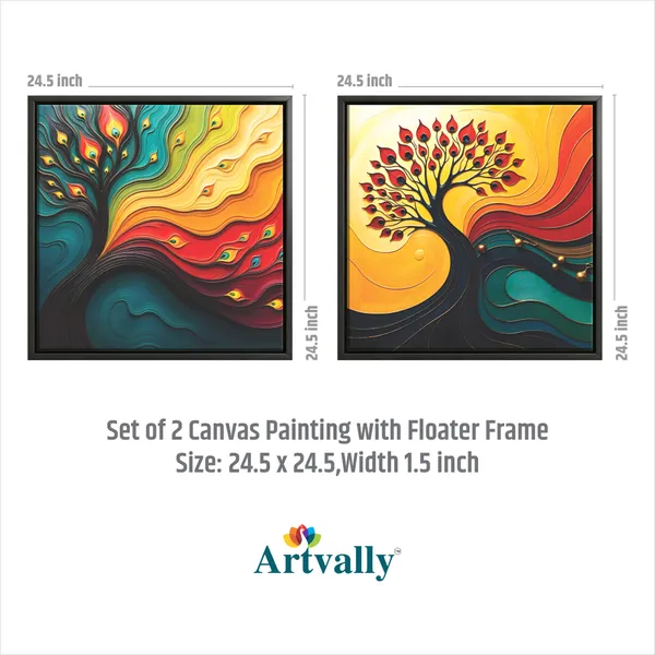 Abstract_Peacock_Tree_of_Life_Canvas_Wall_Art_Set_of_2