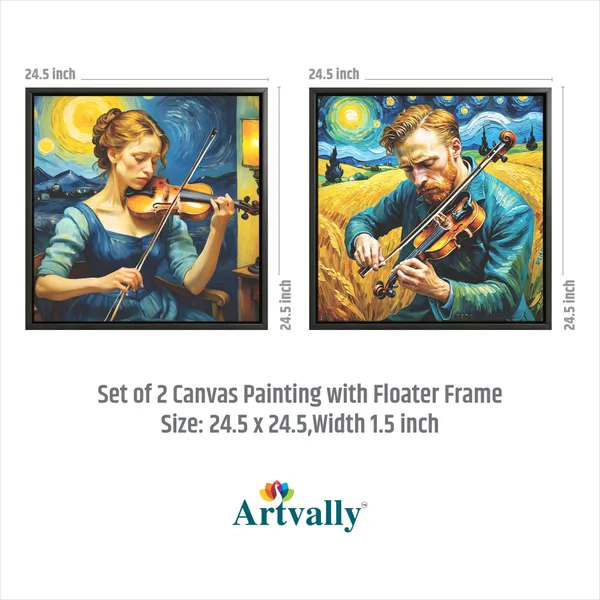 Musician_&_Violin_Contemporary_Canvas_Wall_Decor