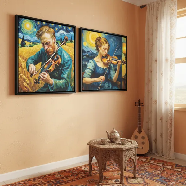 Musician_&_Violin_Contemporary_Canvas_Wall_Decor