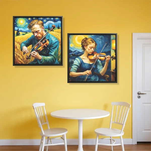 Musician_&_Violin_Contemporary_Canvas_Wall_Decor