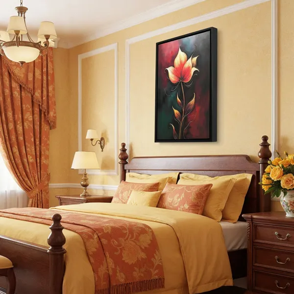 Elegant_Red_Flower_Abstract_Canvas_Painting