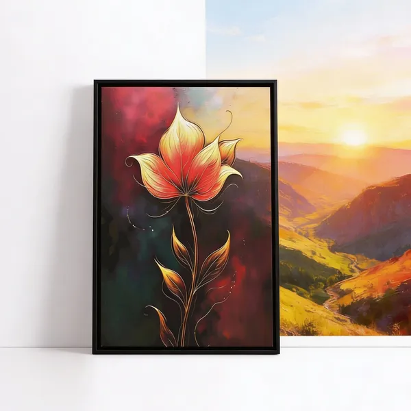 Elegant_Red_Flower_Abstract_Canvas_Painting