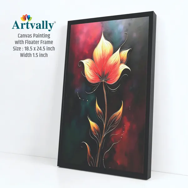 Elegant_Red_Flower_Abstract_Canvas_Painting