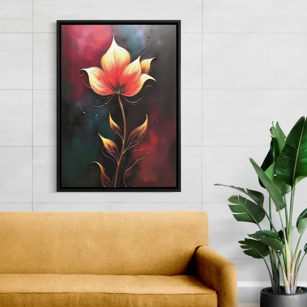 Elegant_Red_Flower_Abstract_Canvas_Painting