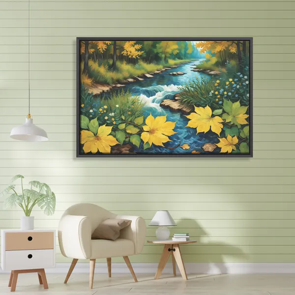 River_Landscape_Canvas_Wall_Painting