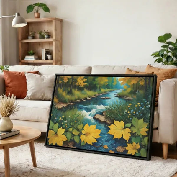 River_Landscape_Canvas_Wall_Painting