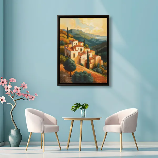 Mountain_Village_Landscape_Canvas_Wall_Painting