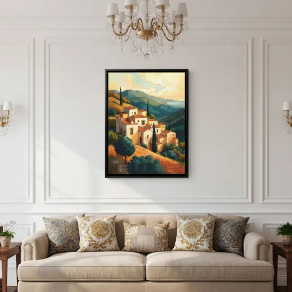 Mountain_Village_Landscape_Canvas_Wall_Painting
