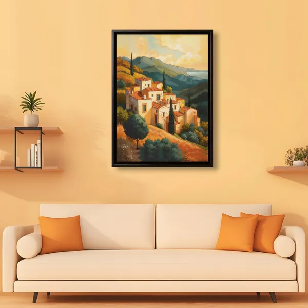 Mountain_Village_Landscape_Canvas_Wall_Painting