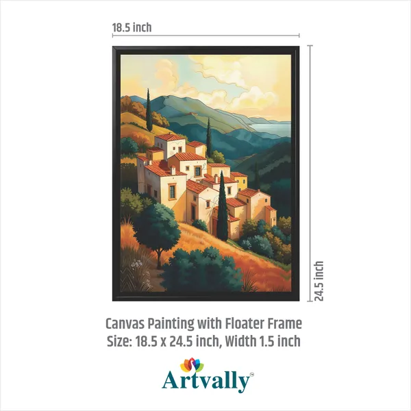 Mountain_Village_Landscape_Canvas_Wall_Painting