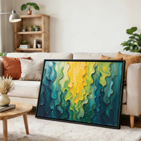Abstract_Teal_&_Golden_Flow_Canvas_Painting