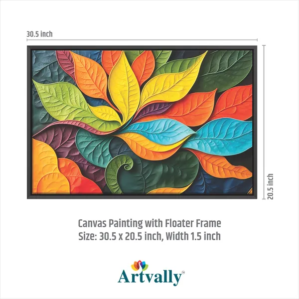Multicolor_Botanical_Abstract_Canvas_Painting