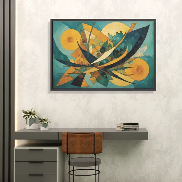 Teal_&_Gold_Modern_Abstract_Geometric_Canvas_Painting