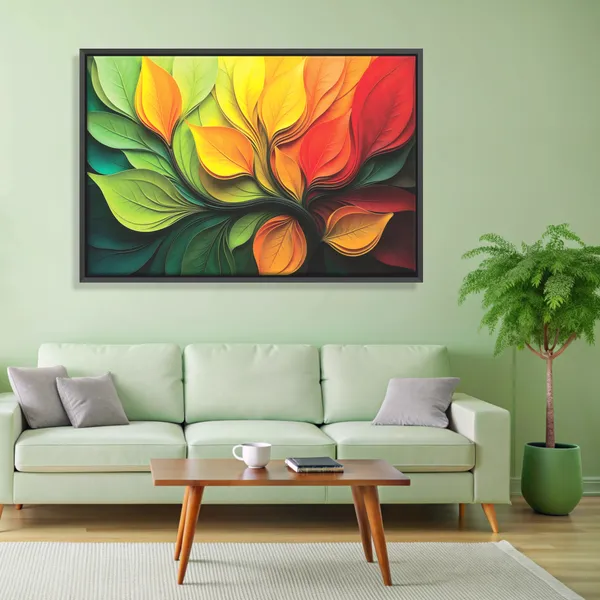 Colorful_Botanical_Leaf_Abstract_Canvas_Wall_Art