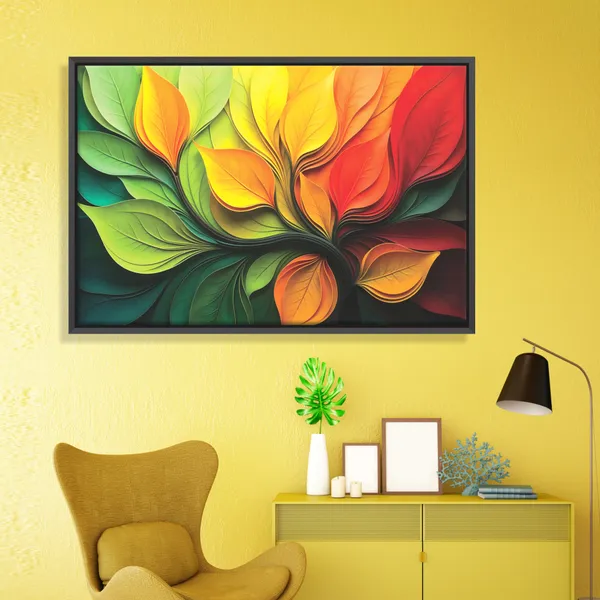 Colorful_Botanical_Leaf_Abstract_Canvas_Wall_Art