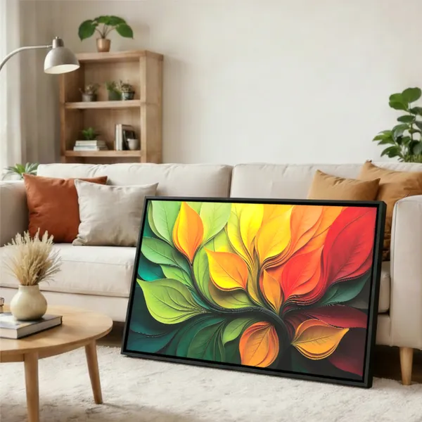 Colorful_Botanical_Leaf_Abstract_Canvas_Wall_Art