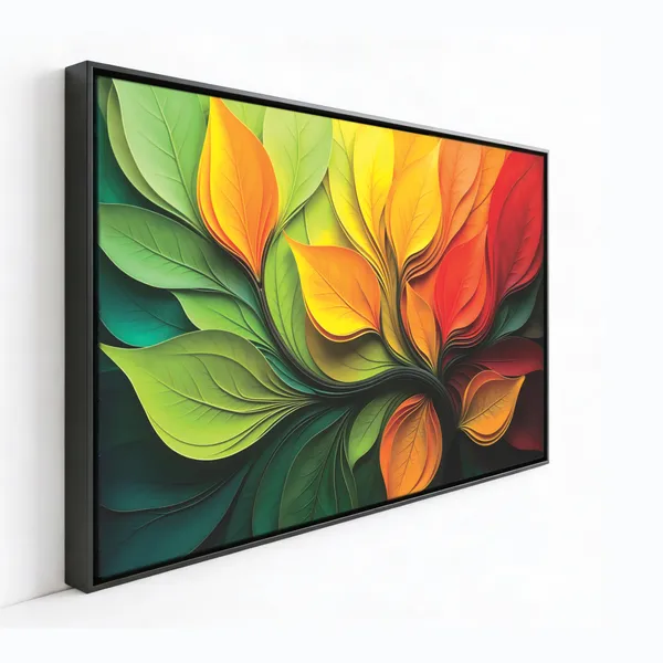 Colorful_Botanical_Leaf_Abstract_Canvas_Wall_Art