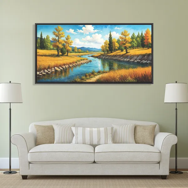 Golden_Autumn_River_Landscape_Canvas_Wall_Painting
