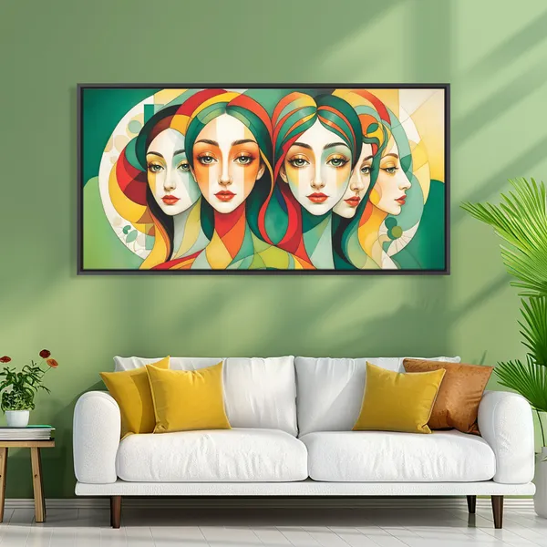 Modern_Abstract_Feminine_Faces_Framed_Canvas_Wall_Painting