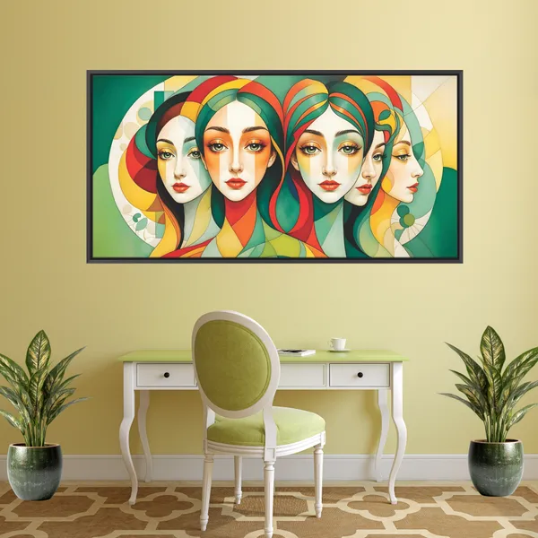 Modern_Abstract_Feminine_Faces_Framed_Canvas_Wall_Painting