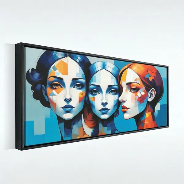 Elegant_Female_Faces_Contemporary_Wall_Decor_Canvas_Painting