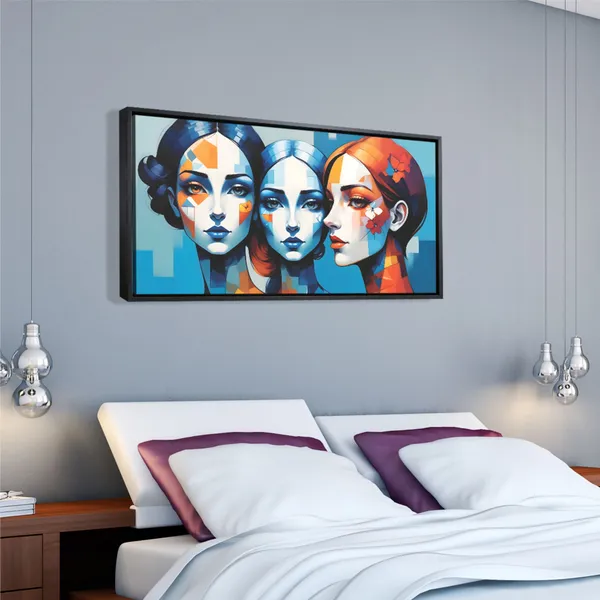 Elegant_Female_Faces_Contemporary_Wall_Decor_Canvas_Painting