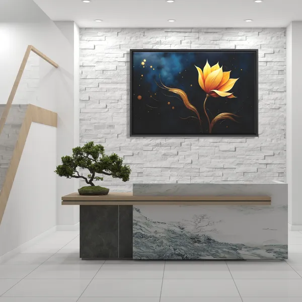 Golden_Blossom_Contemporary_Floral_Canvas_Painting