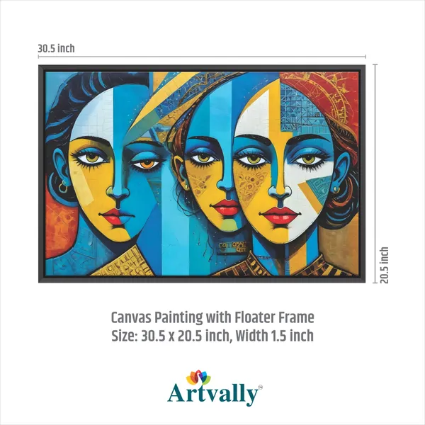 Modern_Tribal_Women_Abstract_Canvas_Painting