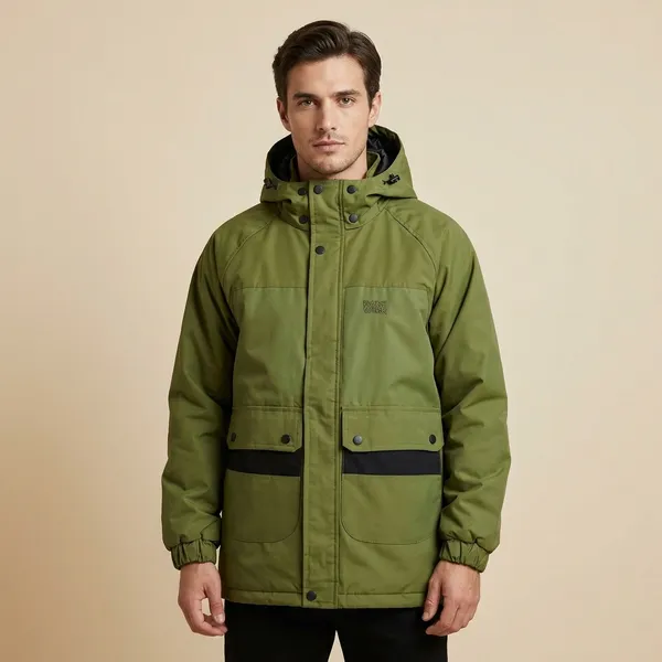 Green_Polyester_Hooded_Regular_Fit_Jacket_For_Men