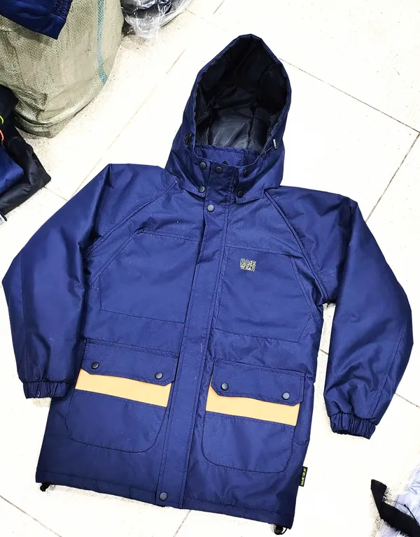 Navy_Polyester_Hooded_Front_Zip_Jacket_For_Men