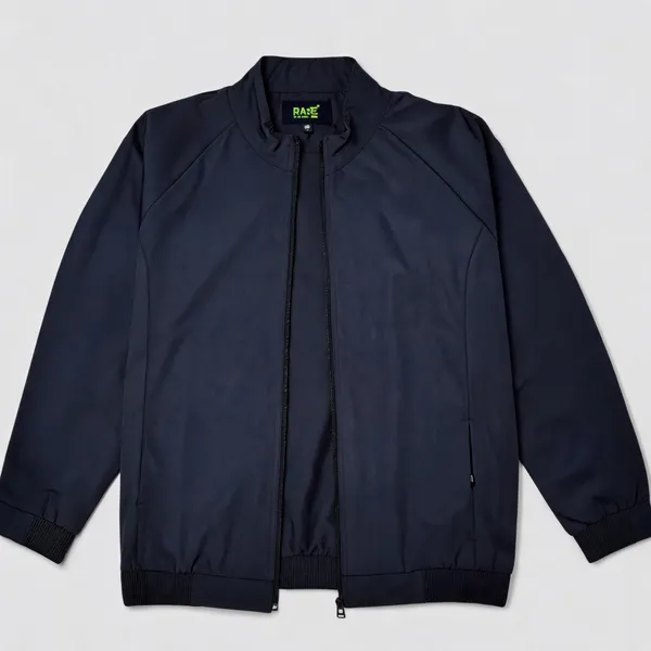 Black_Polyester_Zip_Front_Bomber_Jacket_For_Men