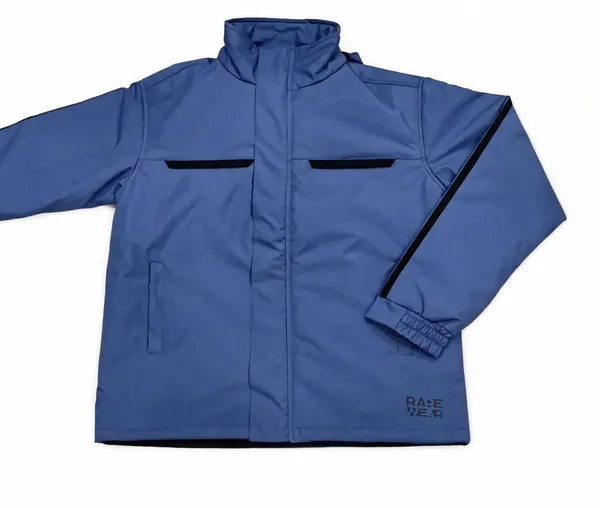 Blue_Polyester_Stand_Collar_Jacket_For_Men